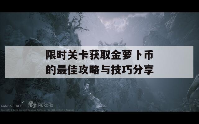 限时关卡获取金萝卜币的最佳攻略与技巧分享  第1张