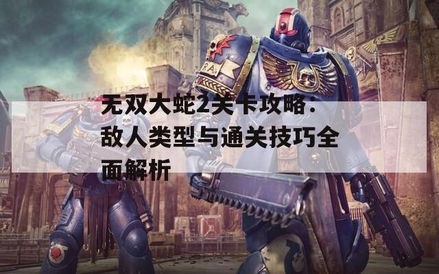 无双大蛇2关卡攻略：敌人类型与通关技巧全面解析  第1张