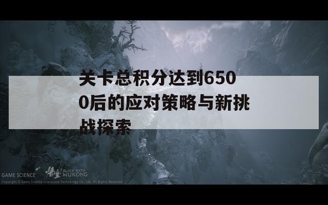 关卡总积分达到6500后的应对策略与新挑战探索  第1张