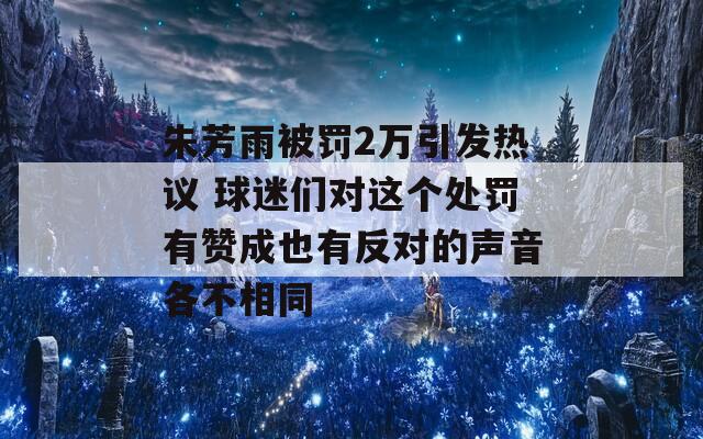 朱芳雨被罚2万引发热议 球迷们对这个处罚有赞成也有反对的声音各不相同  第1张