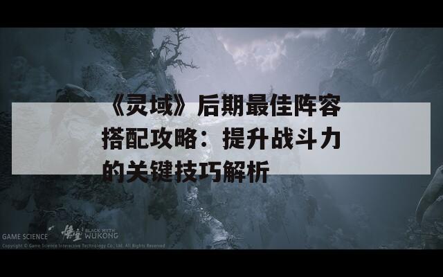 《灵域》后期最佳阵容搭配攻略：提升战斗力的关键技巧解析